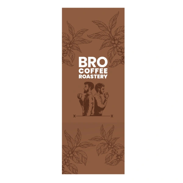 Обичайка на подарункову коробку з логотипом Bro Coffee Roastery – велика