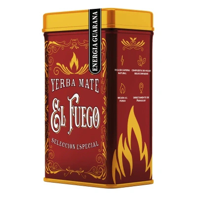 Yerbera – Металева банка + El Fuego Energia Guarana 0,5 кг