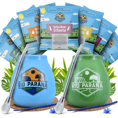 Набір Yerba Mate Rio Parana для двох Калабаш Bombilla