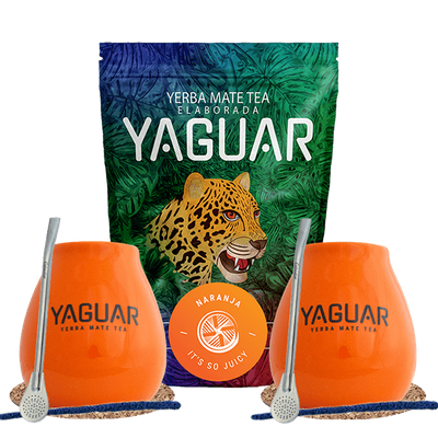 Стартовий набір для двох Йерба Мате Yaguar Naranja 500 г