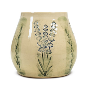 Керамічна калабаш Flora Green 300 мл – серія Crater