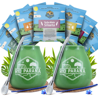 Набір Yerba Mate Rio Parana для двох Калабаш Bombilla