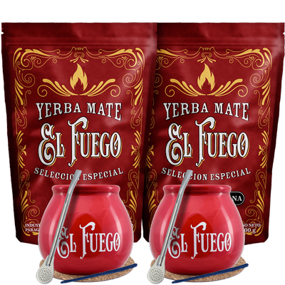 Набір Yerba Mate El Fuego для двох Bombilla POWER