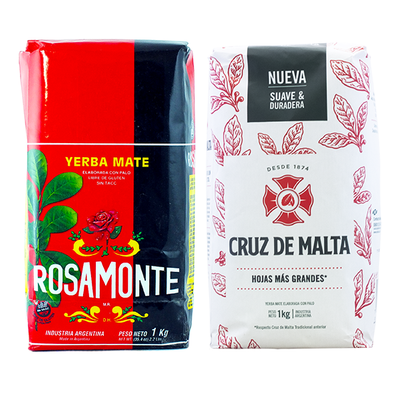 Йерба Мате Rosamonte 1 кг + Cruz de Malta 1 кг 2x1 кг