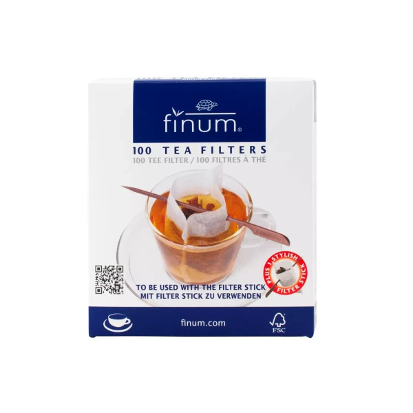 Паперові фільтри для чаю (100 шт.) з паличкою