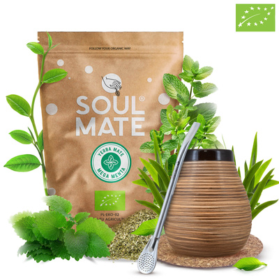 Набір Єрба Мате Soul Mate 500г 0,5кг Калабаш + Бомбілла