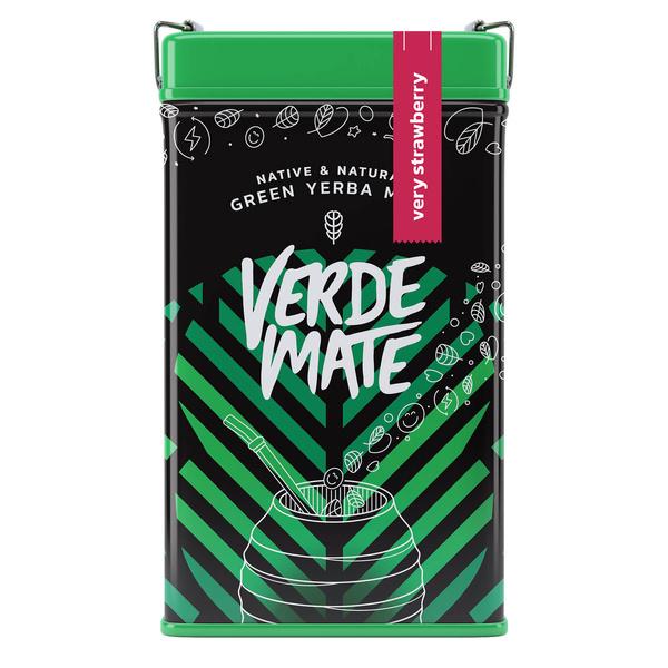 Yerbera – Металева банка + Verde Mate Green Very Strawberry 0,5 кг