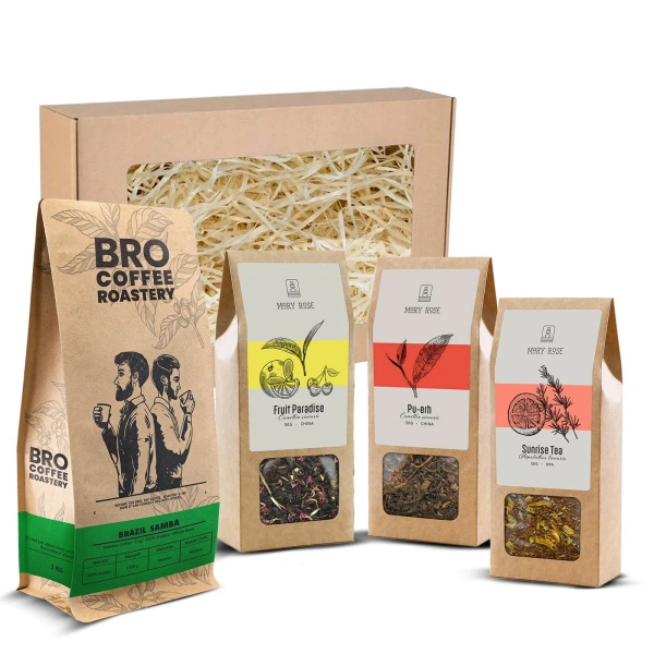 Подарунковий набір із кавою Bro Coffee Roastery та чаєм Mary Rose