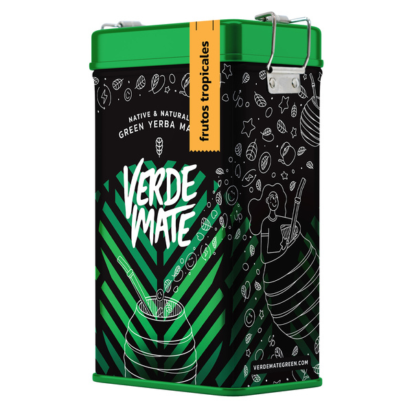 Yerbera – Металева банка + Verde Mate Green Frutos Tropicales 0,5 кг