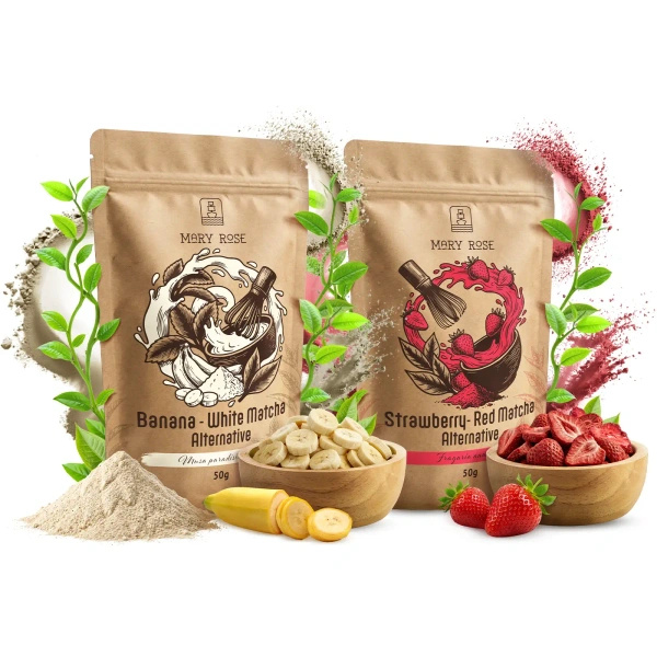 Набір кольорових матча: Red Matcha + White Matcha