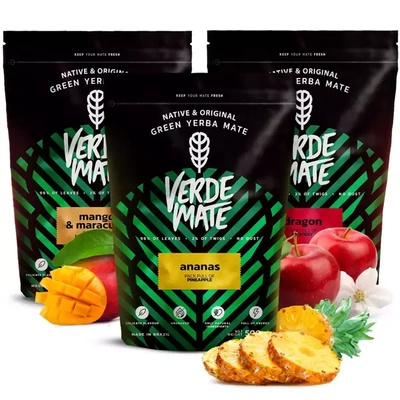 Набір Єрба Мате Verde Mate Green фруктовий 3х500 1,5 кг