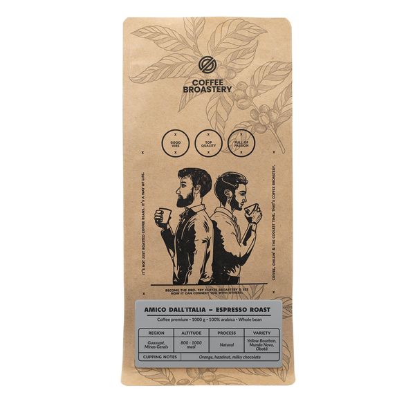 Кавові зерна Coffee Broastery - Amico dall'Italia Espresso Roast 1 кг