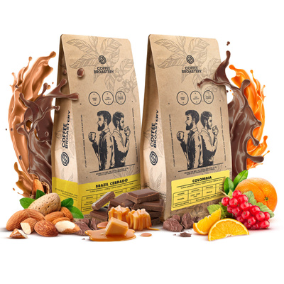 Набір Bro Coffee Roastery Colombia Medellin + Brazil Cerrado 2x1кг (2кг)