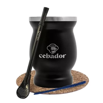 TermoMate Matero чорний Cebador bombilla