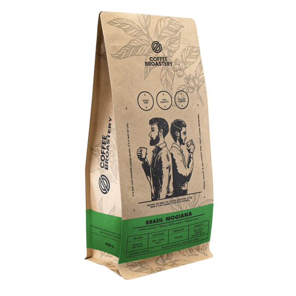 Кавові зерна Coffee Broastery - Brazil Mogiana Premium 400 г