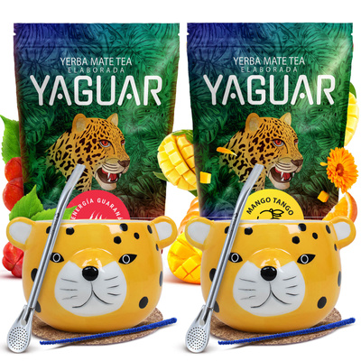 Набір Yerba Mate на двох Bombilla Yaguar 2х500