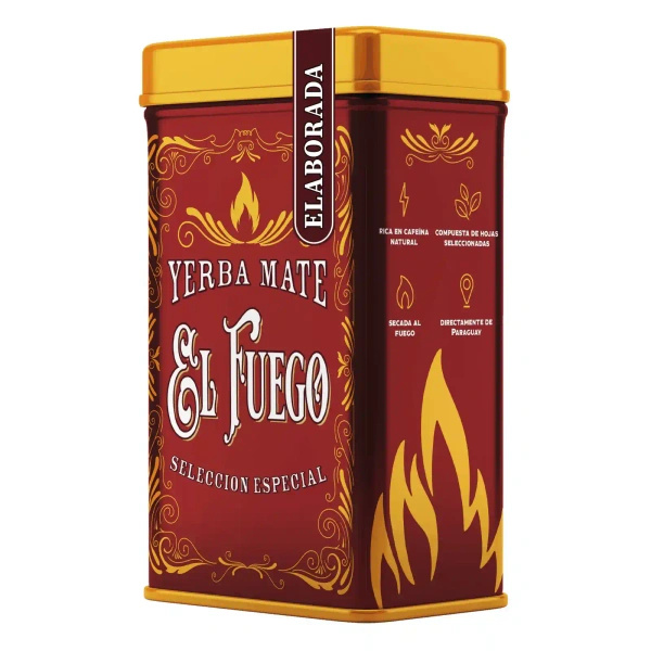 Yerbera – Металева банка + El Fuego Elaborada 0,5 кг