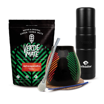 Набір Єрба Мате Verde Mate 500г 0,5кг Yerbomos XL + Калабаш + Бомбілла