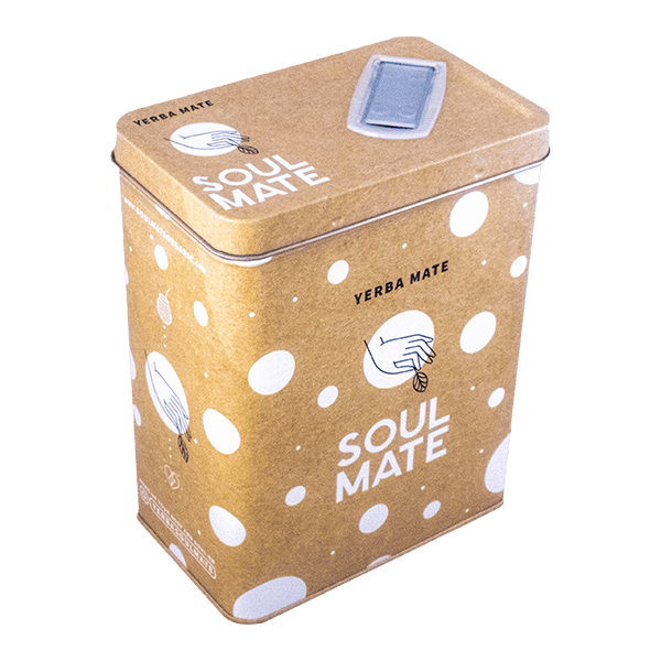 Yerbera – Металева банка + Soul Mate Orgánica Menta Limon 0,5 кг