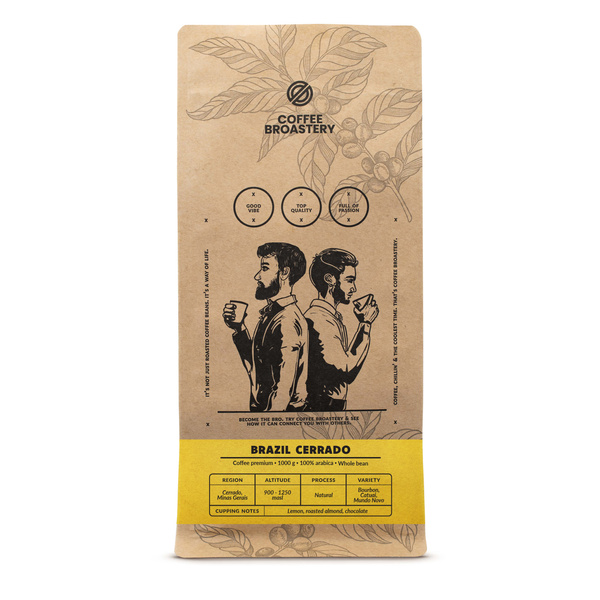 Кавові зерна Coffee Broastery - Brazil Cerrado Premium 1 кг