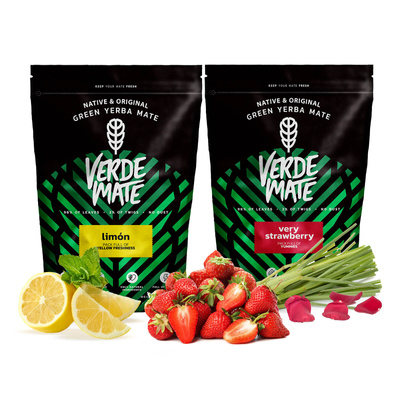 Yerba Verde Mate Limon Very Strawberry фруктовий 1kg