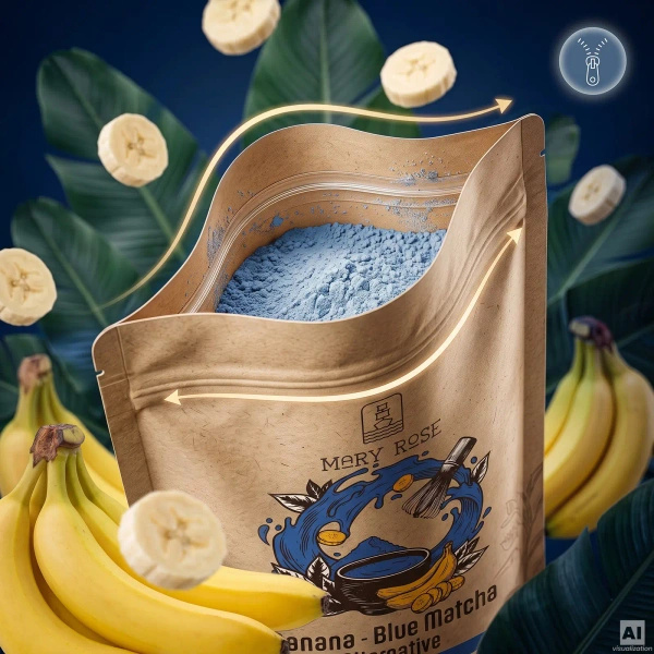 Mary Rose – Blue Matcha Alternative – Банан (порошок) 100 г