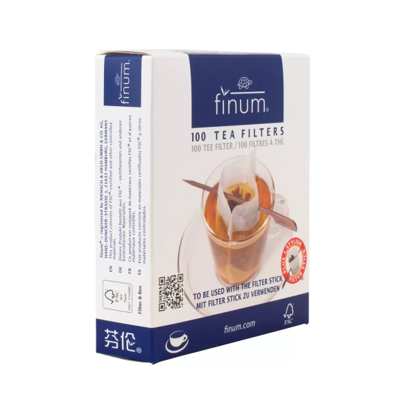 Паперові фільтри для чаю (100 шт.) з паличкою