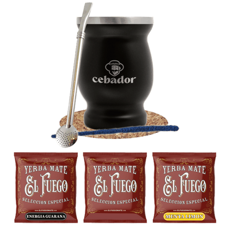 Yerba Mate 3x50g TermoLid Cebador set 150g