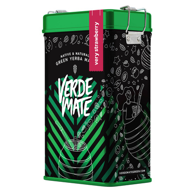 Yerbera – Металева банка + Verde Mate Green Very Strawberry  0,5 кг