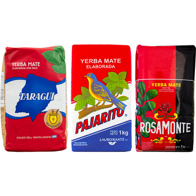 Йерба Мате Taragui Rosamonte Pajarito 3x1 кг = 3kg