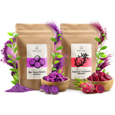 Набір кольорових матча: Pink Matcha + Purple Matcha