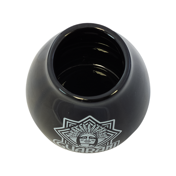 Керамічний калабас чорна з логотипом Guarani - 350 мл