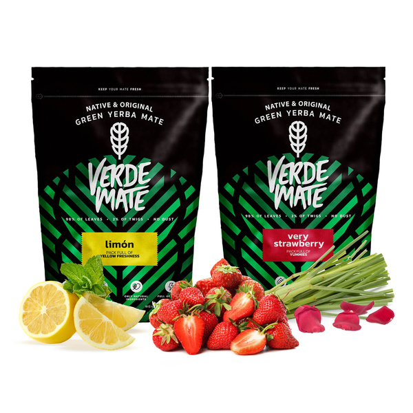 Yerba Verde Mate Limon Very Strawberry фруктовий 1kg