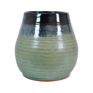 Керамічна калабаш Niebla (чорно-зелена) 300 мл – серія Crater