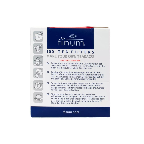 Паперові фільтри для чаю (100 шт.) з паличкою