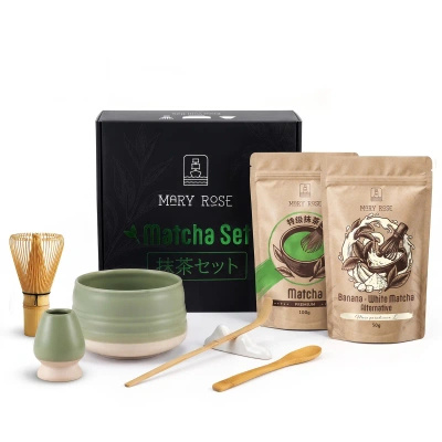 Подарунковий набір для кольорового Matcha Latte: Matcha + White Matcha + аксесуари