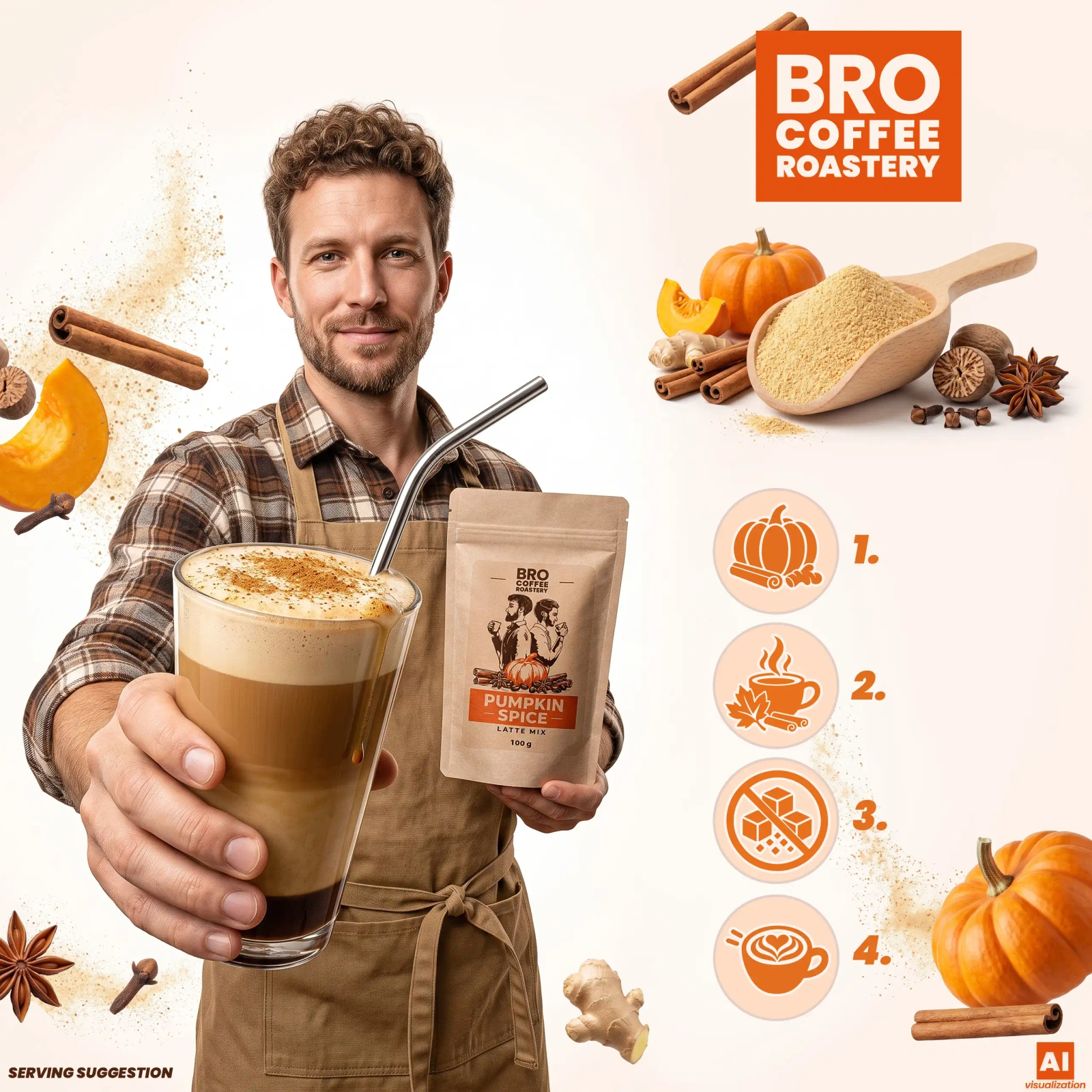 Bro Coffee Roastery Pumpkin Spice Latte Mix
