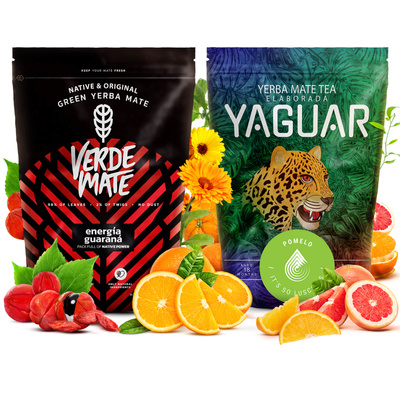 Набір Йерба Мате: Verde Mate + Yaguar 2x500г 1кг