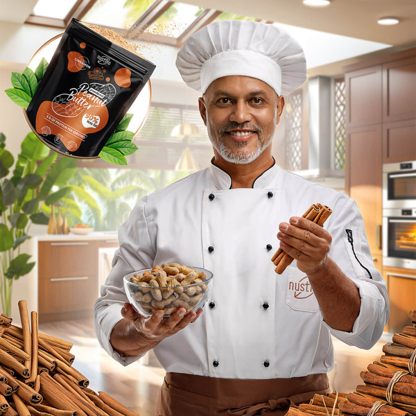 Nustino – Арахісове масло в порошку – Cinnamon 400 г