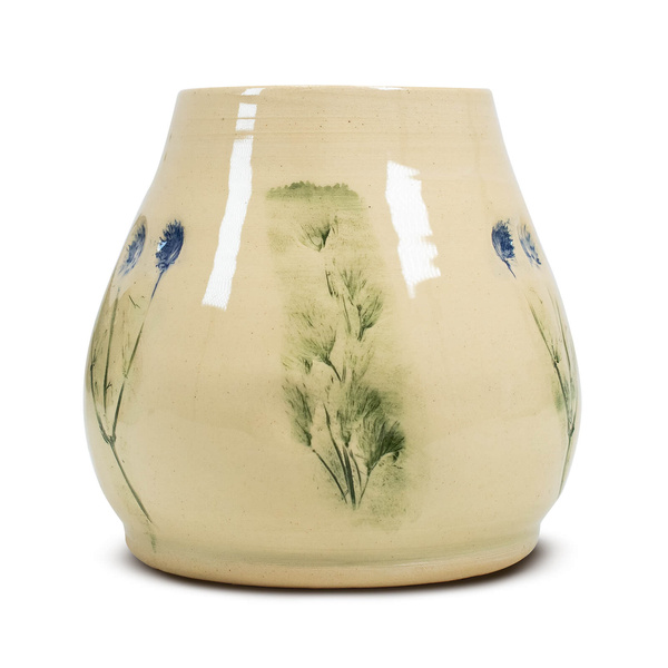 Керамічна калабаш Flora Blue 300 мл – серія Crater