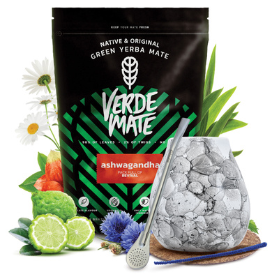 Набір Єрба Мате Verde Mate 500г 0,5кг Калабаш + Бомбілла