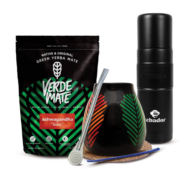 Набір Єрба Мате Verde Mate 500г 0,5кг Yerbomos XL + Калабаш + Бомбілла
