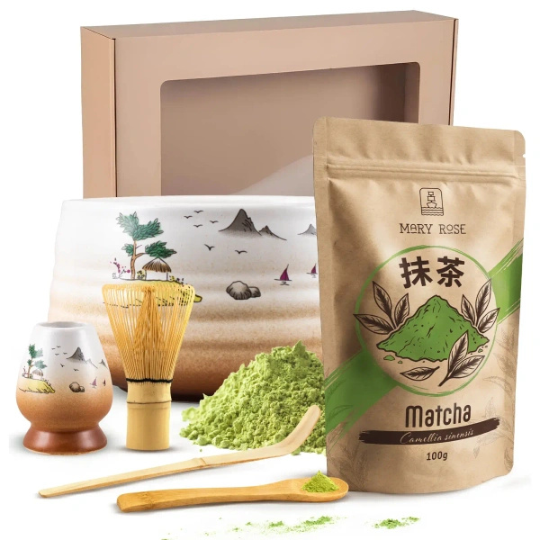 Подарунковий набір для заварювання чаю Матча