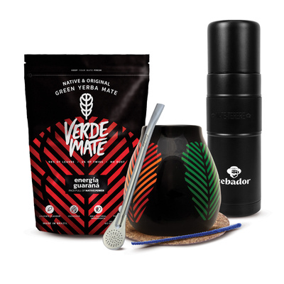 Набір Єрба Мате Verde Mate 400г 0,4кг Yerbomos XL + Калабаш + Бомбілла