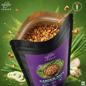 Nustino Crunch – смажені горіхи кеш'ю – Spring Green Onion 100 г