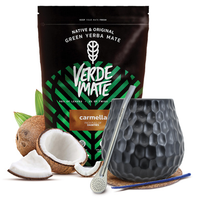 Набір Єрба Мате Verde Mate 500г 0,5кг Калабаш + Бомбілла
