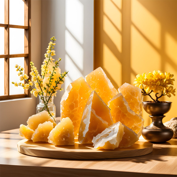 Кальцит жовтий (необроблений камінь) 50 г