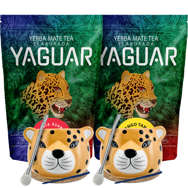 Набір Yerba Mate на двох Bombilla Yaguar 2х500