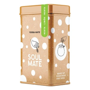 Yerbera – Металева банка + Soul Mate Orgánica Menta Limon 0,5 кг