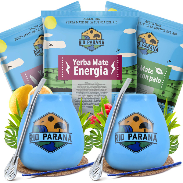 Набір Yerba Mate Rio Parana для двох Калабаш Bombilla